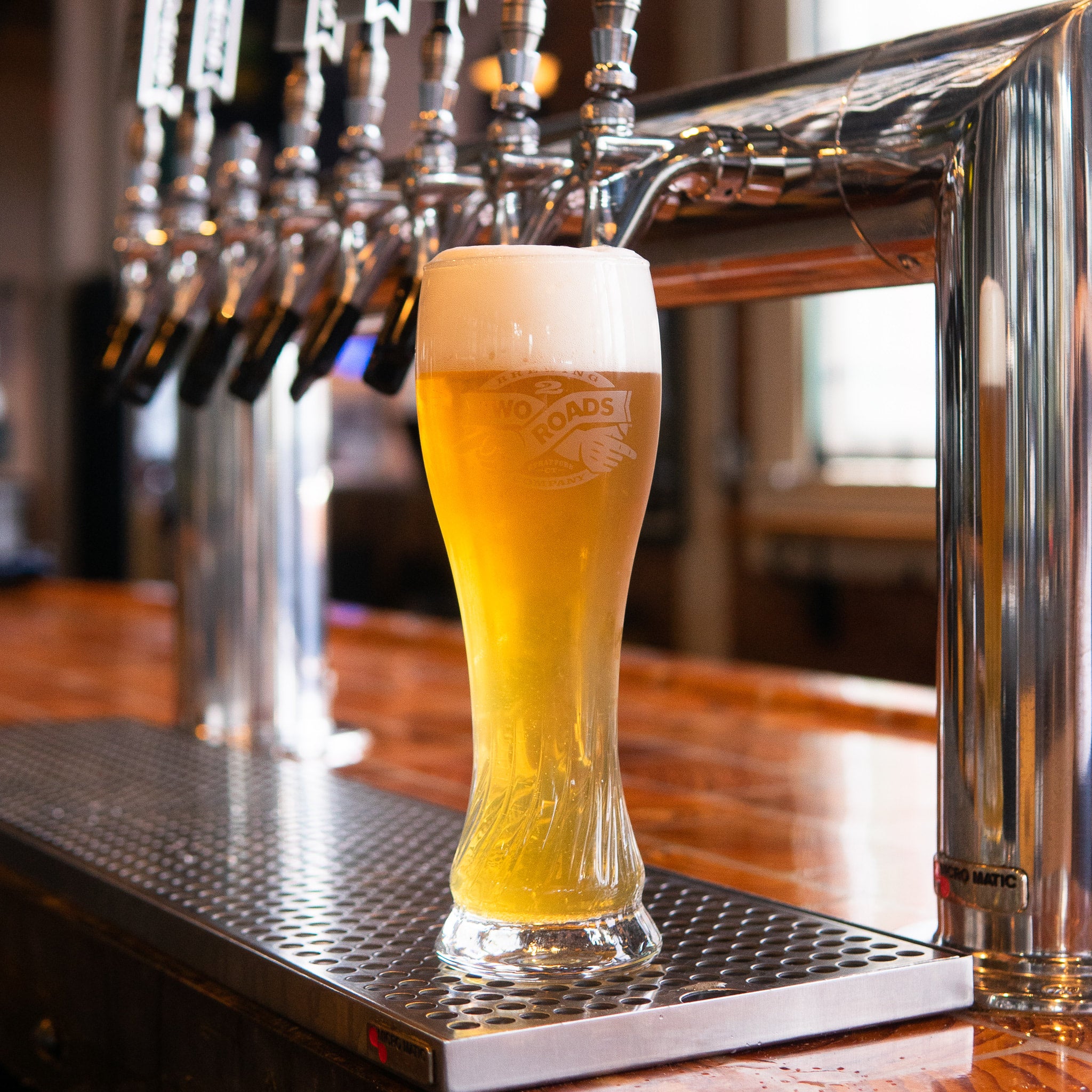Two Roads Hefeweizen Glass